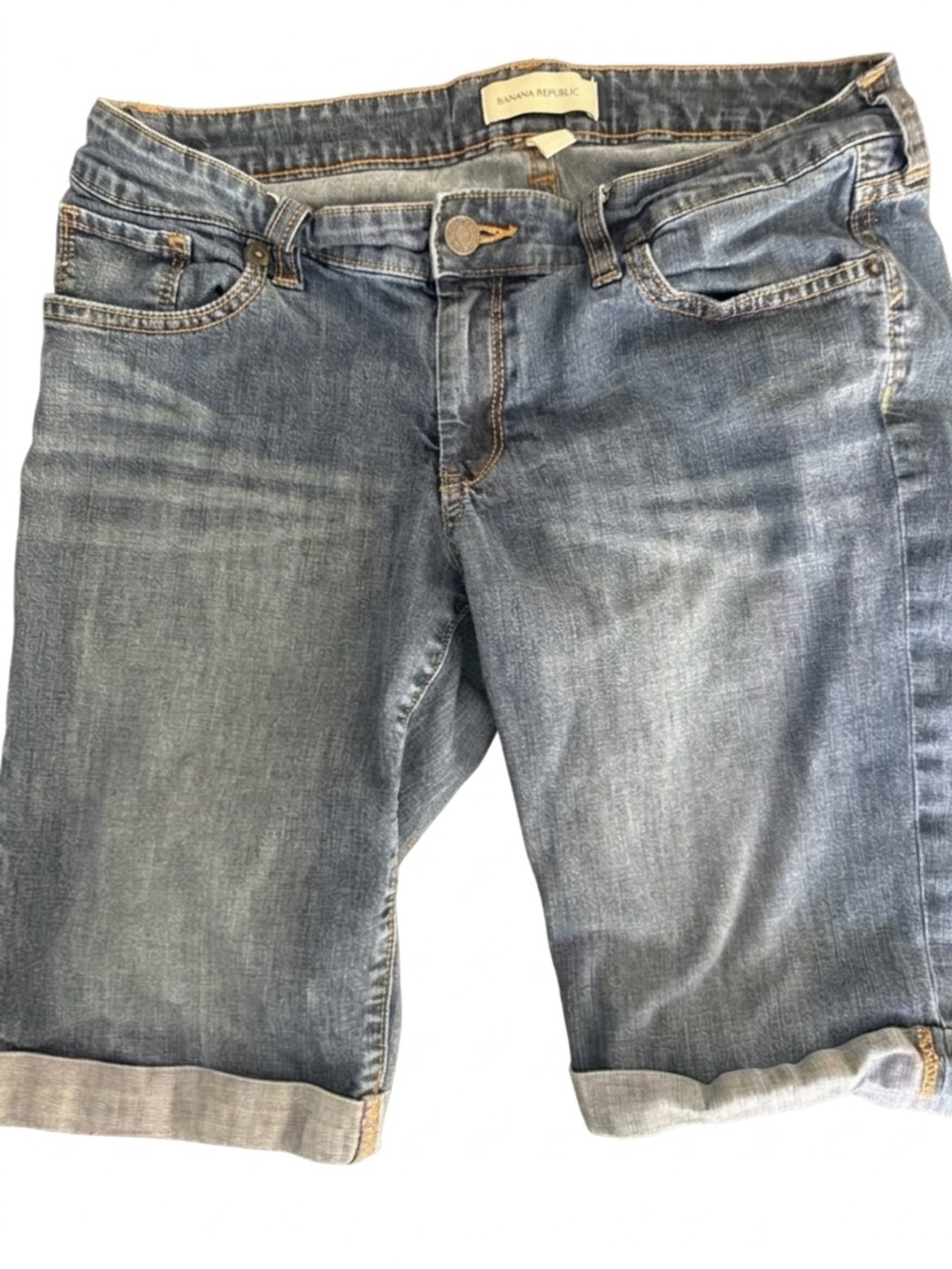 Banana Republic Y2K Washed Blue Denim Jean Shorts Women’s size 29